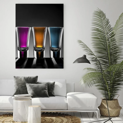 Glasbild - Bild auf glas - Die Farben der Freude - 50x70 cm