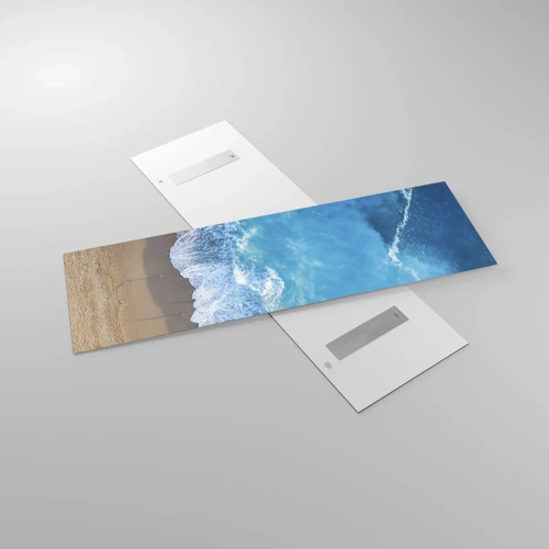 Glasbild - Bild auf glas - Die Kraft des Blaus - 160x50 cm