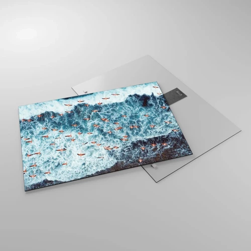 Glasbild - Bild auf glas - Die Küstenparade - 70x50 cm