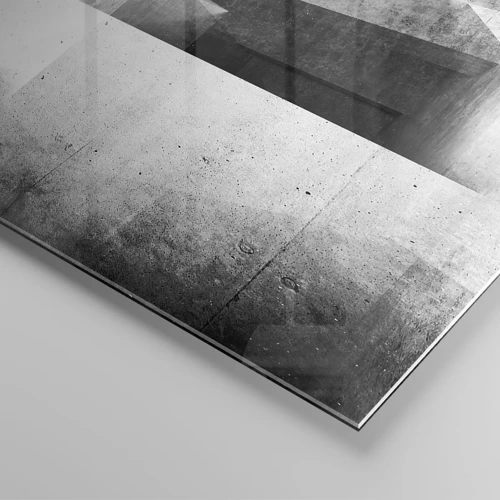 Glasbild - Bild auf glas - Die Raumstruktur - 100x40 cm