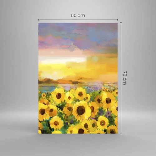 Glasbild - Bild auf glas - Die Sonne selbst ist auf die Erde herabgestiegen - 50x70 cm