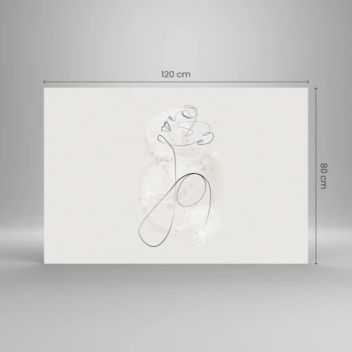 Glasbild - Bild auf glas - Die Spirale der Schönheit - 120x80 cm