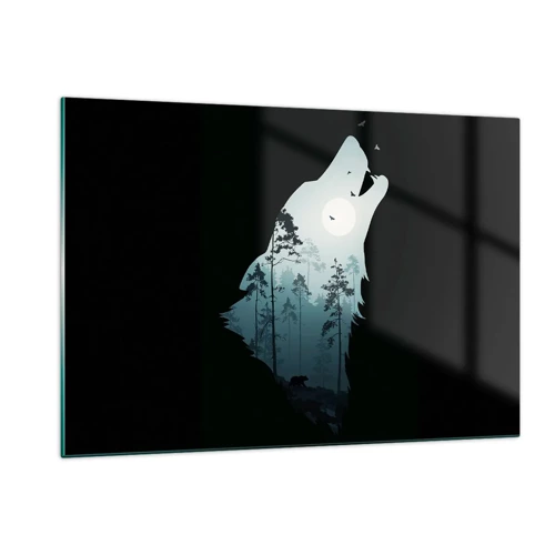 Glasbild - Bild auf glas - Die Stimme der Waldnacht - 120x80 cm