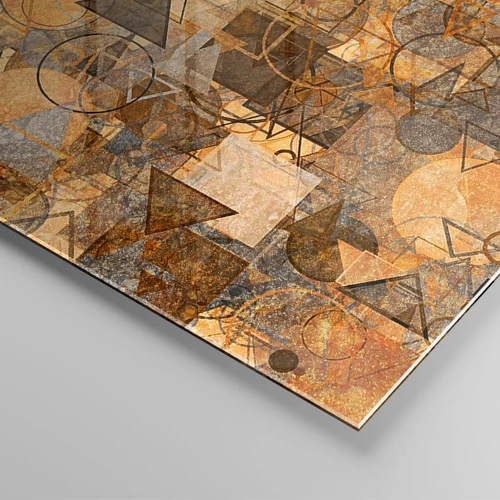 Glasbild - Bild auf glas - Die Welt in Form - 100x40 cm