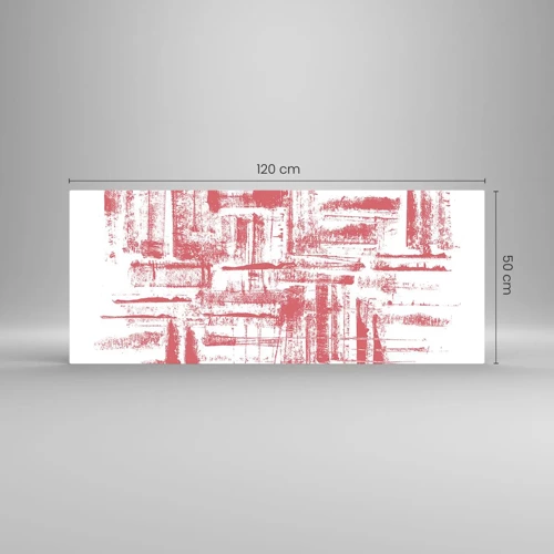 Glasbild - Bild auf glas - Die rote Stadt - 120x50 cm