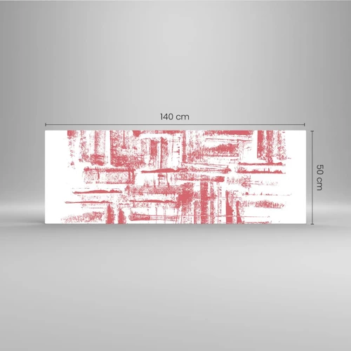 Glasbild - Bild auf glas - Die rote Stadt - 140x50 cm