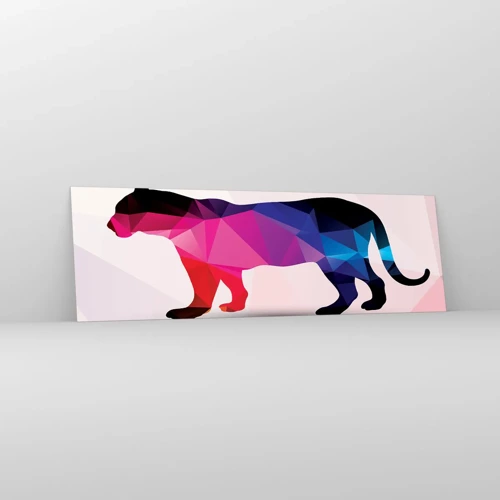 Glasbild - Bild auf glas - Diment Panther - 160x50 cm