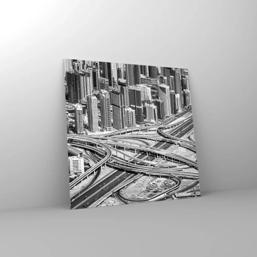 Glasbild - Bild auf glas - Dubai - die unmögliche Stadt - 30x30 cm