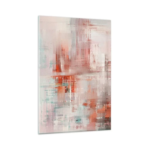 Glasbild - Bild auf glas - Dunstig. Aber rosa - 80x120 cm