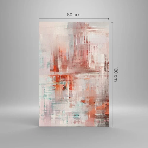 Glasbild - Bild auf glas - Dunstig. Aber rosa - 80x120 cm