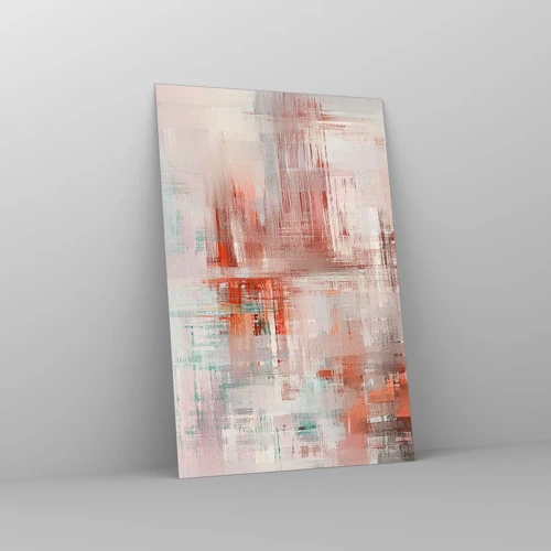 Glasbild - Bild auf glas - Dunstig. Aber rosa - 80x120 cm