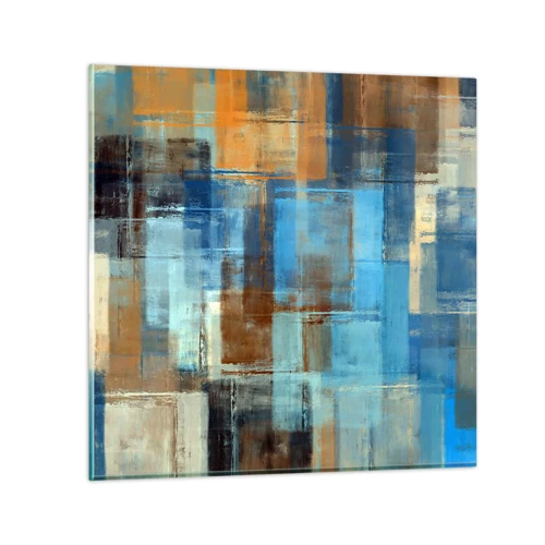 Glasbild - Bild auf glas - Durch den blauen Schleier - 50x50 cm