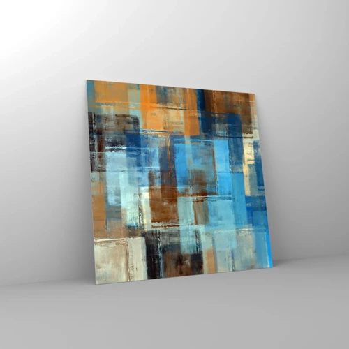 Glasbild - Bild auf glas - Durch den blauen Schleier - 50x50 cm