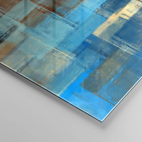 Glasbild - Bild auf glas - Durch den blauen Schleier - 50x50 cm