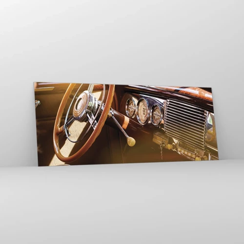 Glasbild - Bild auf glas - Ein Hauch von Luxus aus der Vergangenheit - 100x40 cm