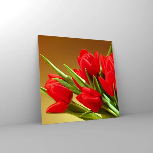 Glasbild - Bild auf glas - Ein Haufen Frühlingsfreude - 50x50 cm