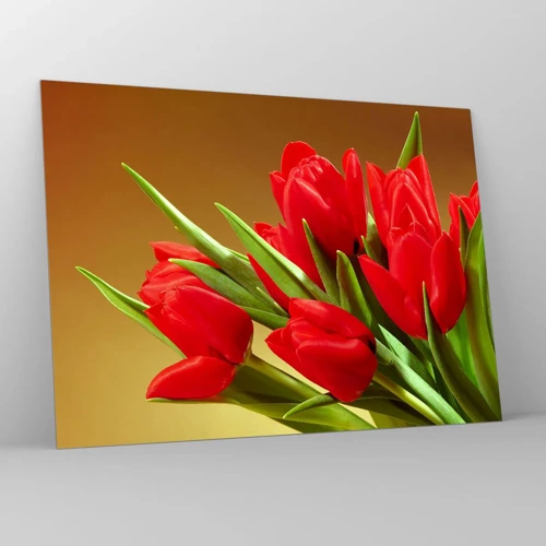 Glasbild - Bild auf glas - Ein Haufen Frühlingsfreude - 70x50 cm