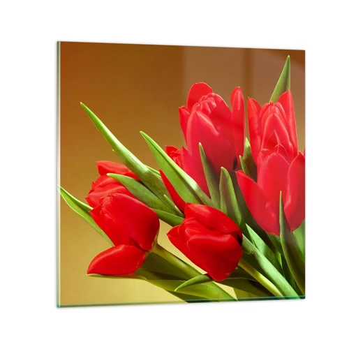 Glasbild - Bild auf glas - Ein Haufen Frühlingsfreude - 70x70 cm