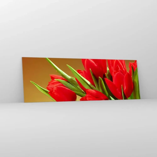 Glasbild - Bild auf glas - Ein Haufen Frühlingsfreude - 90x30 cm
