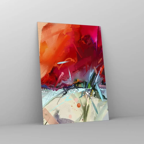 Glasbild - Bild auf glas - Eine Explosion von Lichtern und Farben - 50x70 cm