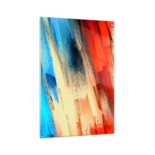Glasbild - Bild auf glas - Eine Kaskade von Farben - 70x100 cm