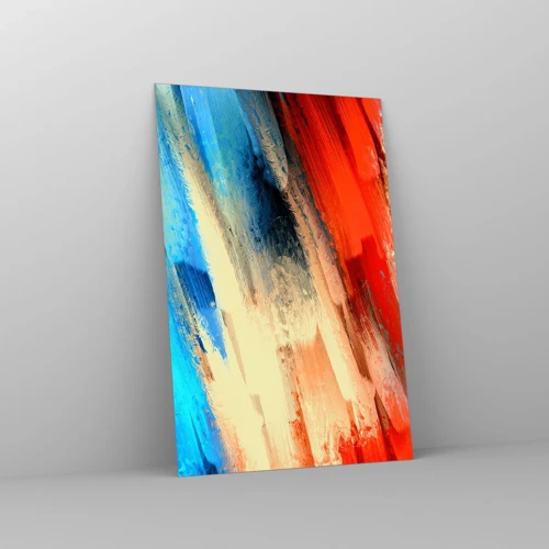 Glasbild - Bild auf glas - Eine Kaskade von Farben - 80x120 cm