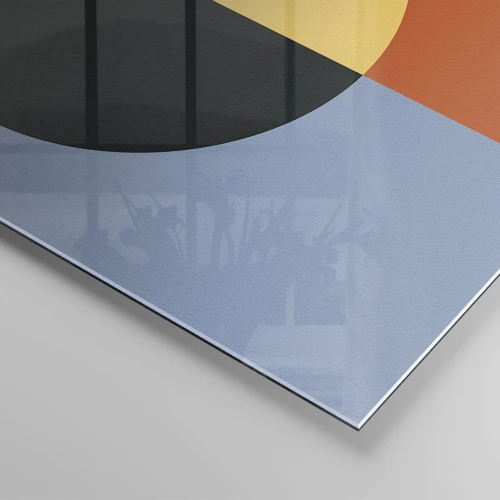 Glasbild - Bild auf glas - Eine Komposition aus Wärme und Kühle - 100x40 cm
