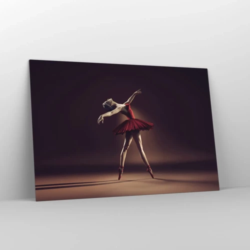 Glasbild - Bild auf glas - Eine Primaballerina - 120x80 cm
