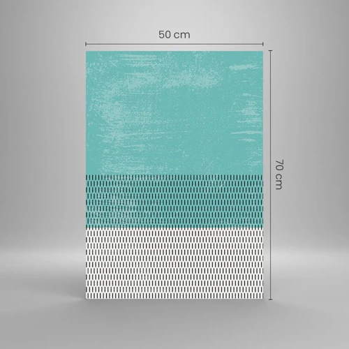 Glasbild - Bild auf glas - Eine ausgewogene Komposition - 50x70 cm