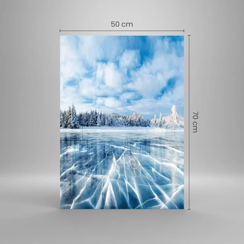 Glasbild - Bild auf glas - Eine schillernde und kristallklare Aussicht - 50x70 cm