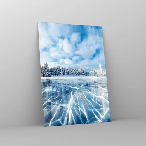 Glasbild - Bild auf glas - Eine schillernde und kristallklare Aussicht - 50x70 cm