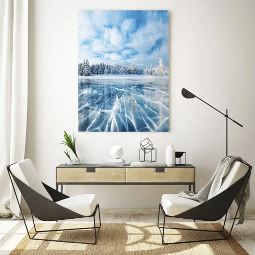 Glasbild - Bild auf glas - Eine schillernde und kristallklare Aussicht - 50x70 cm