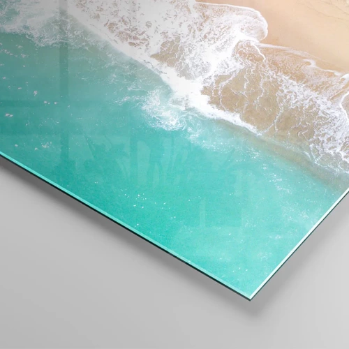 Glasbild - Bild auf glas - Eine streichelnde Berührung - 100x40 cm