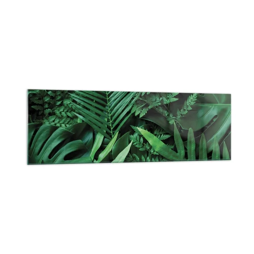 Glasbild - Bild auf glas - Eingebettet ins Grüne - 160x50 cm