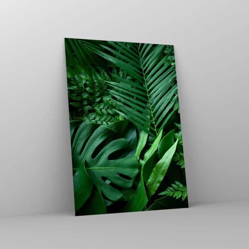 Glasbild - Bild auf glas - Eingebettet ins Grüne - 50x70 cm