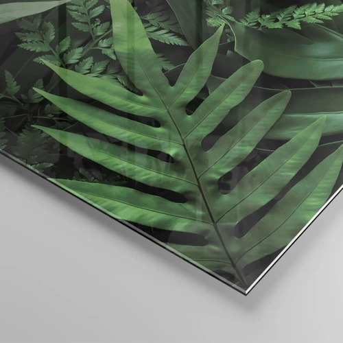 Glasbild - Bild auf glas - Eingebettet ins Grüne - 50x70 cm