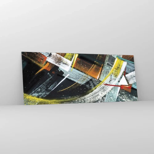 Glasbild - Bild auf glas - Energie der Bewegung - 100x40 cm