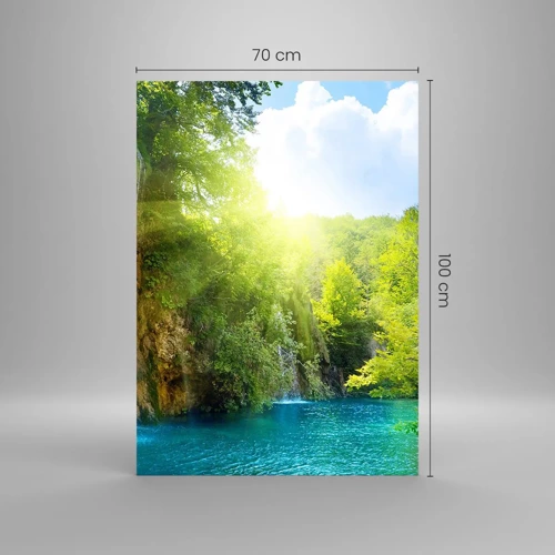 Glasbild - Bild auf glas - Es muss Eden sein - 70x100 cm