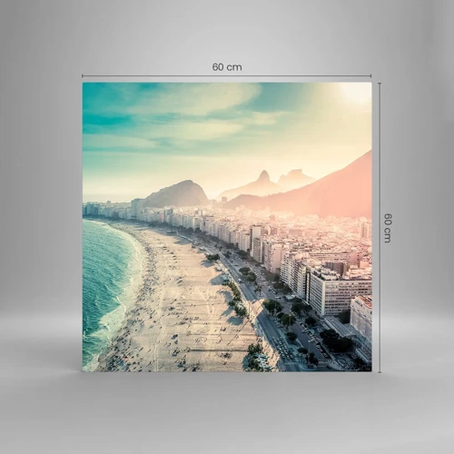 Glasbild - Bild auf glas - Ewiger Urlaub in Rio - 60x60 cm