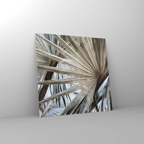 Glasbild - Bild auf glas - Fans in den Tropen - 60x60 cm