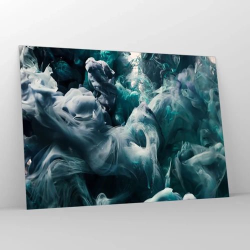 Glasbild - Bild auf glas - Farbbewegung - 100x70 cm