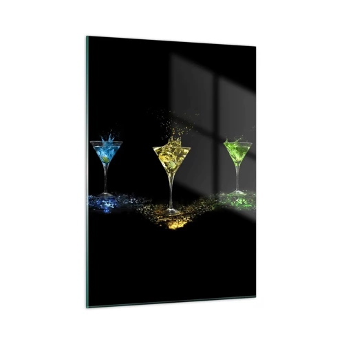 Glasbild - Bild auf glas - Farben der Freude in Kristallglas - 50x70 cm