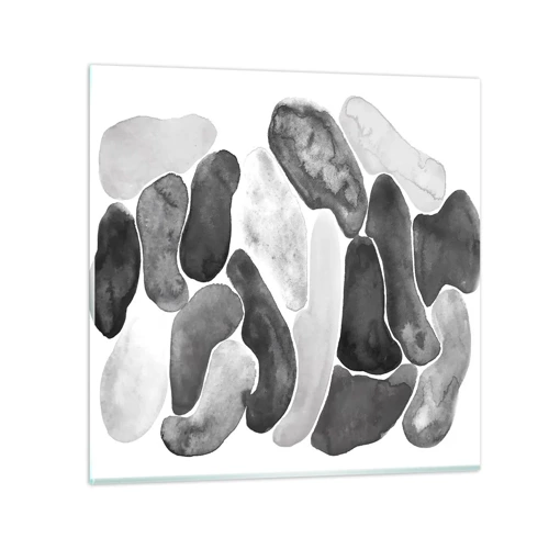 Glasbild - Bild auf glas - Felsige Abstraktion - 60x60 cm