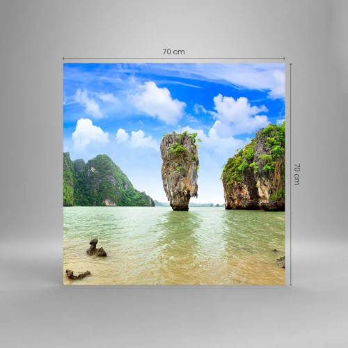Glasbild - Bild auf glas - Felsige Wunder der Natur - 70x70 cm