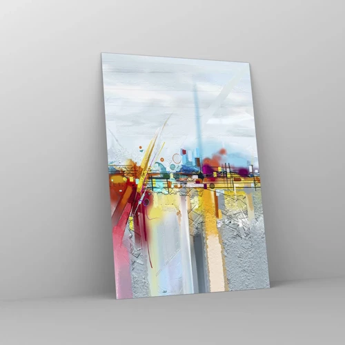 Glasbild - Bild auf glas - Freudenbrücke über den Fluss des Lebens - 70x100 cm