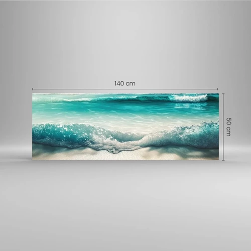 Glasbild - Bild auf glas - Frieden des Ozeans - 140x50 cm