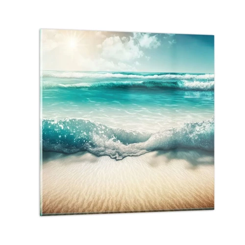 Glasbild - Bild auf glas - Frieden des Ozeans - 60x60 cm
