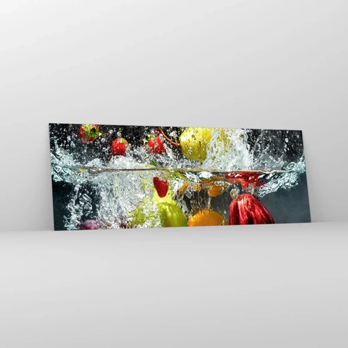 Glasbild - Bild auf glas - Fruchterfrischung - 140x50 cm