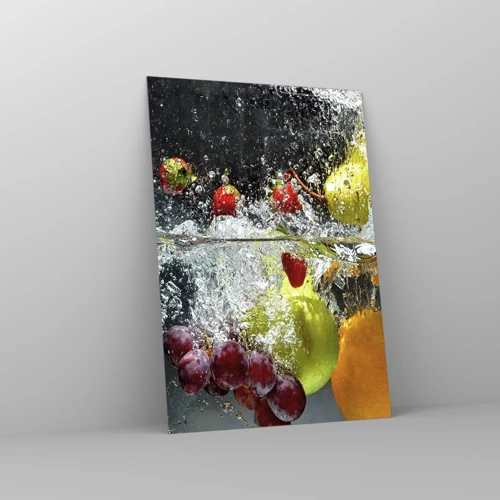 Glasbild - Bild auf glas - Fruchterfrischung - 70x100 cm