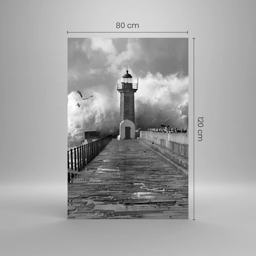 Glasbild - Bild auf glas - Furchtlos - 80x120 cm